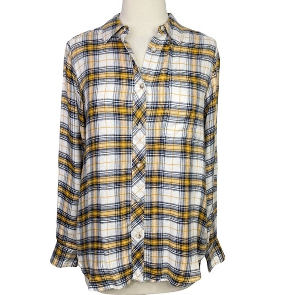 Stitch Fix l MELLODAY Plaid Button Down Flannel, XS - Picture 5 of 7